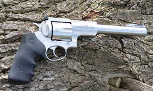 The Ruger Super Redhawk is available in .44 Magnum and .454 Casull, and stainless steel is a durable option for hunters. However, stainless steel can still corrode, so be sure to take care of whatever firearm you use.
